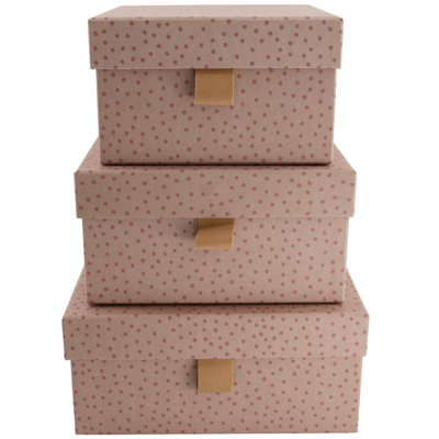 Buddy & Hope 3-pack Fsc Mix Boxes Pink Mauve
