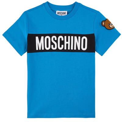 Moschino Kid-teen Kids' Branded T-shirt Brilliant Blue