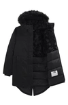 The North Face Kids' Arctic Waterproof 600-fill Power Down Parka In Black