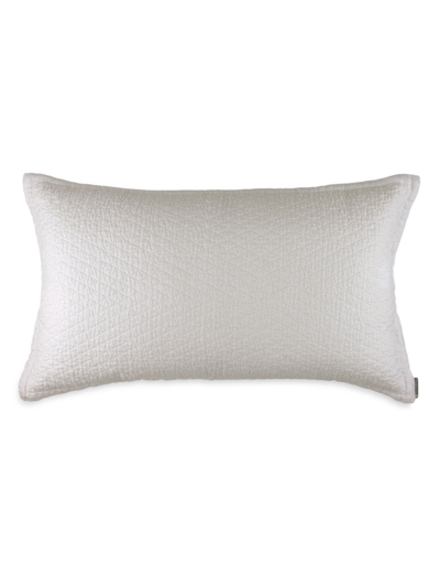 Lili Alessandra Dawn Diamond Quilted Luxe Pillow In White