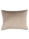 Lili Alessandra Valentina Quilted Velvet Decorative Pillow, 20 X 26 In Buff