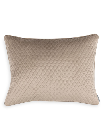 Lili Alessandra Valentina Buff Velvet Pillow