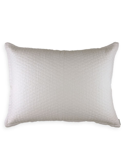 Lili Alessandra Dawn Diamond Quilted Standard Pillow In White