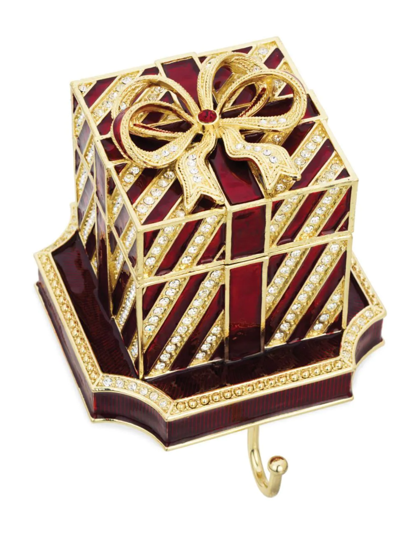 Olivia Riegel Holiday Glam Gift Box Stocking Holder In Gold