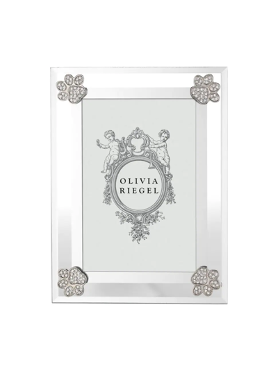 Olivia Riegel Paw Print Picture Frame In Silver