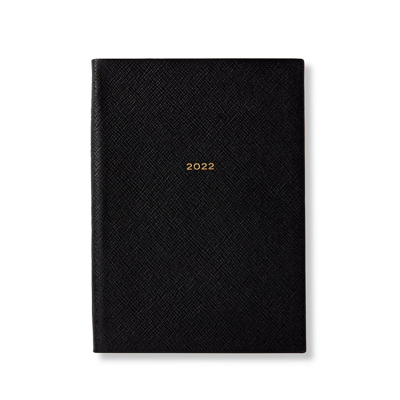 Smythson 2022 Soho Diary In Panama In Black