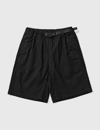 Gramicci Black Cotton Ridge Bermuda Shorts In Black