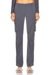 Miaou Raven Cargo Techno Trousers In Charcoal