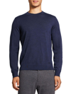 Theory Wool Pullover Sweater In Atlantic Melange