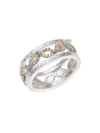 COOMI SILVER WOMEN'S VITALITY STERLING SILVER, 20K YELLOW GOLD, & DIAMOND RING