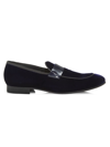 SAKS FIFTH AVENUE MEN'S COLLECTION PATENT VELVET LOAFERS