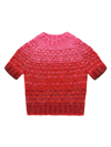 STAUD WOMEN'S YOUNG OMBRE SHORT-SLEEVE SWEATER