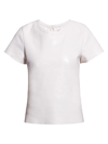As By Df New Guard Recycled Leather Tee In White