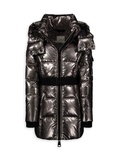 Sam Kids' Little Girl's & Girl's Soho Down Coat In Gunmetal