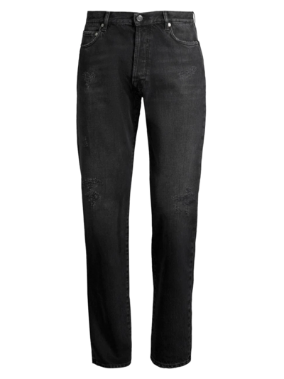 Blk Dnm Jeans 21 Slim Distressed Jeans In Black