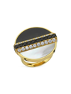 DANIELLE MARKS WOMEN'S LUNA 18K YELLOW GOLD, MOTHER-OF-PEARL, & DIAMOND RING