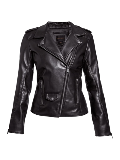 As By Df Cult Recycled Leather Jacket In Black