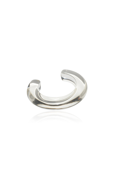 Lizzie Fortunato Ridge Resin Cuff Bracelet In Clear