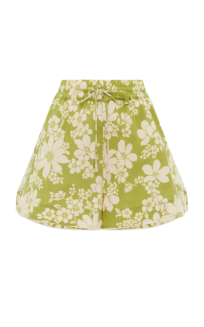 Alãmais Women's Leisa Floral Organic Cotton Poplin Shorts