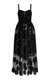 Ulla Johnson Women's Juno Moon Crochet Maxi Dress In Black,white