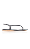 Gabriela Hearst Gia 5 Slingback Leather Sandals In Black,neutral