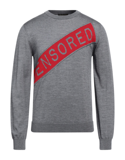 Trussardi Sweaters In Grey