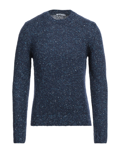 Grey Daniele Alessandrini Sweaters In Blue