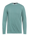 Drumohr Long Sleeve Crew Neck Sweater In Sage Green