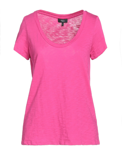 Theory T-shirts In Fuchsia