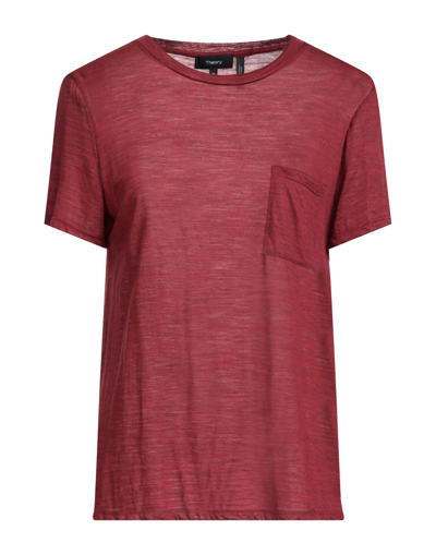 Theory T-shirts In Maroon
