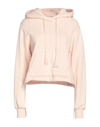 Amiri Cropped Fit Fringed Hoodie In Pink
