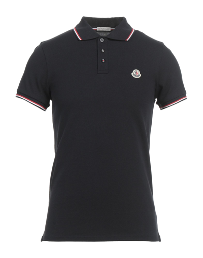Moncler Polo Shirts In Blue