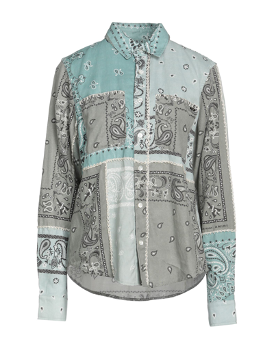 Amiri Shirts In Sage Green