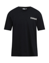 NAPAPIJRI NAPAPIJRI MAN T-SHIRT BLACK SIZE XS COTTON