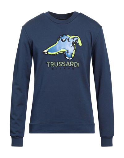 Trussardi Sweatshirts In Blue