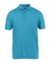 Gran Sasso Polo Shirts In Azure