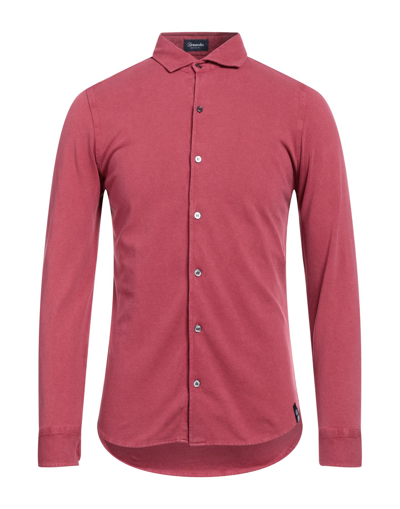 Drumohr Shirts In Brick Red