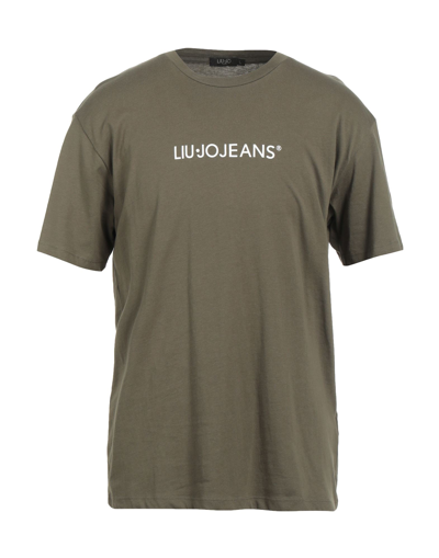 Liu •jo Man T-shirts In Military Green