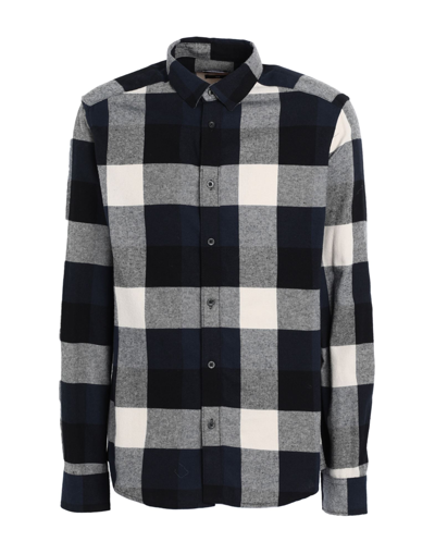 Only & Sons Man Shirt Midnight Blue Size S Cotton In Navy