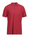 Zanone Polo Shirts In Red