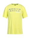 North Sails T-shirts In Yellow