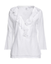 European Culture Blouses In White