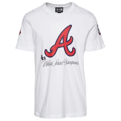 New Era Mens Atlanta Braves  Braves World T-shirt In White