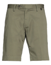 Liu •jo Man Man Shorts & Bermuda Shorts Military Green Size 30 Cotton, Elastane