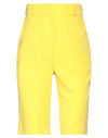 ACTUALEE ACTUALEE WOMAN SHORTS & BERMUDA SHORTS YELLOW SIZE 6 POLYESTER, ELASTANE