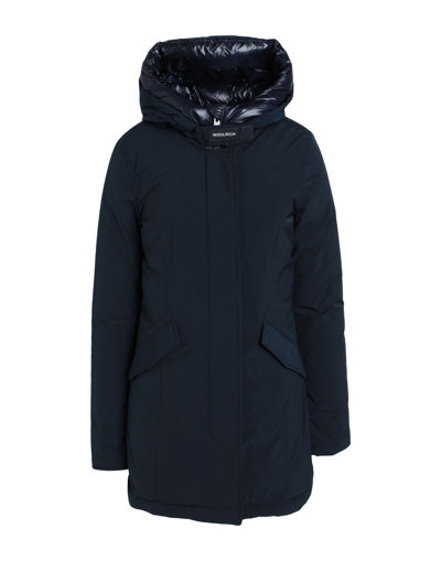 Woolrich Down Jackets In Blue