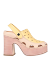 Agl Attilio Giusti Leombruni Agl Woman Mules & Clogs Pastel Yellow Size 8 Soft Leather In Yellow
