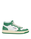 Autry Colourblock Hight-top Lace-up Sneakers In Green
