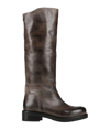 ACCADEMIA ACCADEMIA SHOES WOMAN KNEE BOOTS LEAD SIZE 10 GOAT SKIN