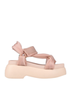 AGL ATTILIO GIUSTI LEOMBRUNI AGL WOMAN SANDALS BLUSH SIZE 8 SOFT LEATHER